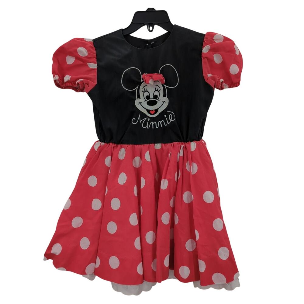 Vintage Disney Character Fashions Minnie Mouse Polka Dot Dress toddler Size 4T - Picture 1 of 7